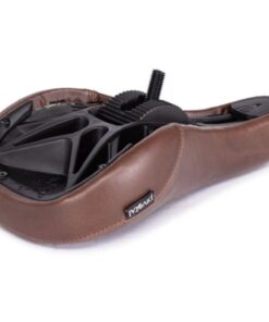 Éclat BIOS pivotal seat, brown leather fat padded