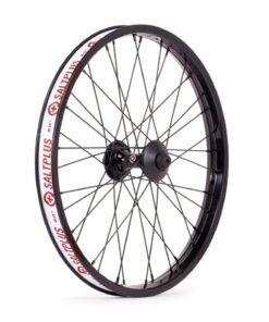 Roue avant 18",double straight Wall 36tr Salt Expert Hub, 3/8", noir
