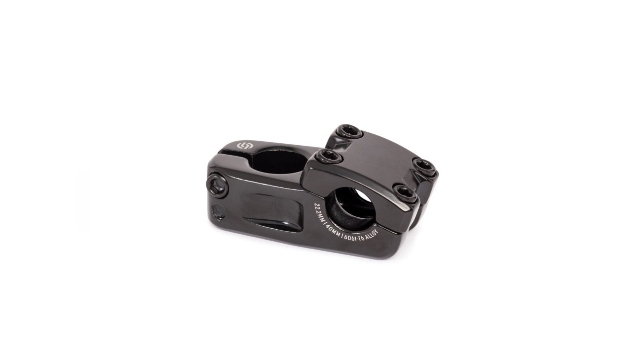 Potence JUNIOR TopLoad Ø22.2x40mm x 1" ideal pour 16"-18" BMX, 246g, noir Potence JUNIOR TopLoad Ø22.2x40mm x 1" ideal pour 16"-18" BMX, 246g, noir