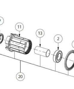 SpeedT./ProT. Shim. HG-11SP Freehub Kit RD Freehub Kit