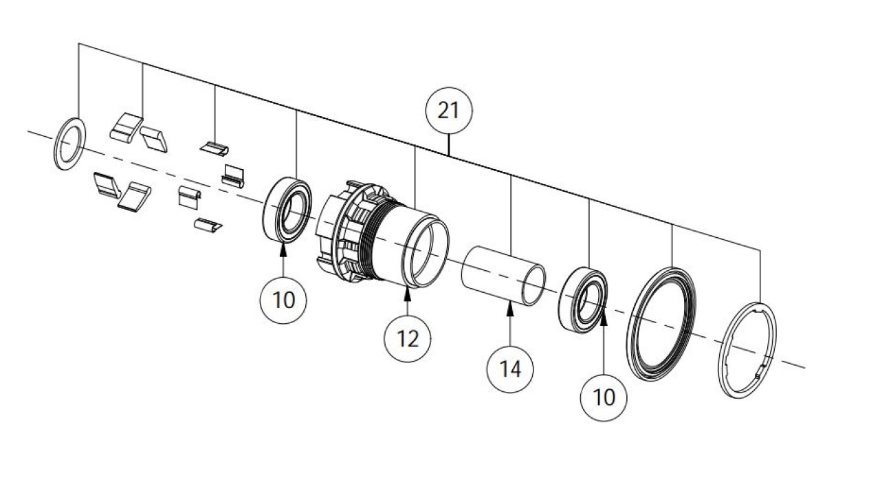 SpeedTerra/ProTerra-Sram XDR Freehub Kit Freehub Kit SpeedTerra/ProTerra-Sram XDR Freehub Kit Freehub Kit