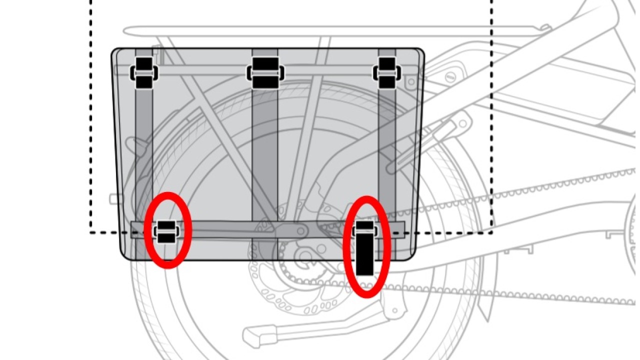 Sangle de remplacement 25.4 x 215 mm pour Cargo Hold Pannier 37 et 52 Sangle de remplacement 25.4 x 215 mm pour Cargo Hold Pannier 37 et 52
