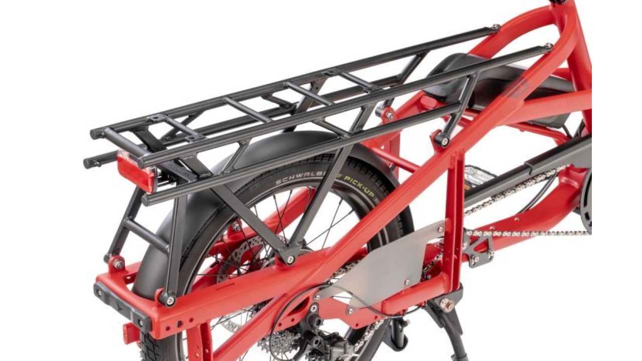 Porte-bagages, Atlas L pour Quick Haul L noir mat, avec support de feu arrière Porte-bagages, Atlas L pour Quick Haul L noir mat, avec support de feu arrière