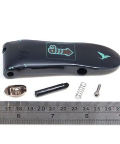 Schliessmechanismus für OCL Rahmen Schwarz polierter Hebel
 Kompatible Velos: Alle Faltvelos mit OCL Rahmen