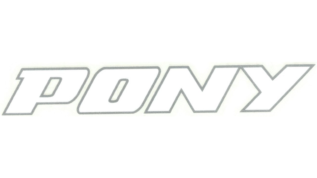 PONY DECALQUE BLANC PONY DECALQUE BLANC